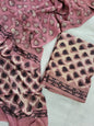 Vanaspati Natural Vegetable Dye Modal Silk Suit (Ajrakh Print)