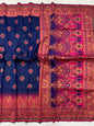 Premium Soft Paithani Silk Saree with Weaving Zari & Tassels