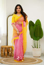 Kota Doriya Hand Block Printed Saree with Blouse (Natural Dye)