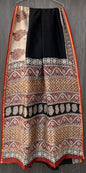 Hand Block Printed Bagru Pure Chanderi Saree with Blouse Piece