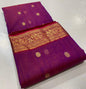 Royal Rajwadi Minakari Buti Katan Silk Chanderi Saree