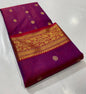 Royal Rajwadi Minakari Buti Katan Silk Chanderi Saree