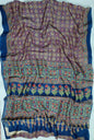 Premium Natural Ajrakh Hand Block Printed Modal Silk Saree