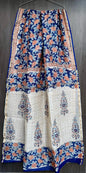 Hand Block Printed Bagru Pure Chanderi Saree with Blouse Piece