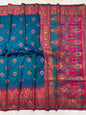 Premium Soft Paithani Silk Saree with Weaving Zari & Tassels