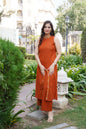 Beautiful Aline Cotton Kurta Set | Cotton Palazzo & Mega Sleeves