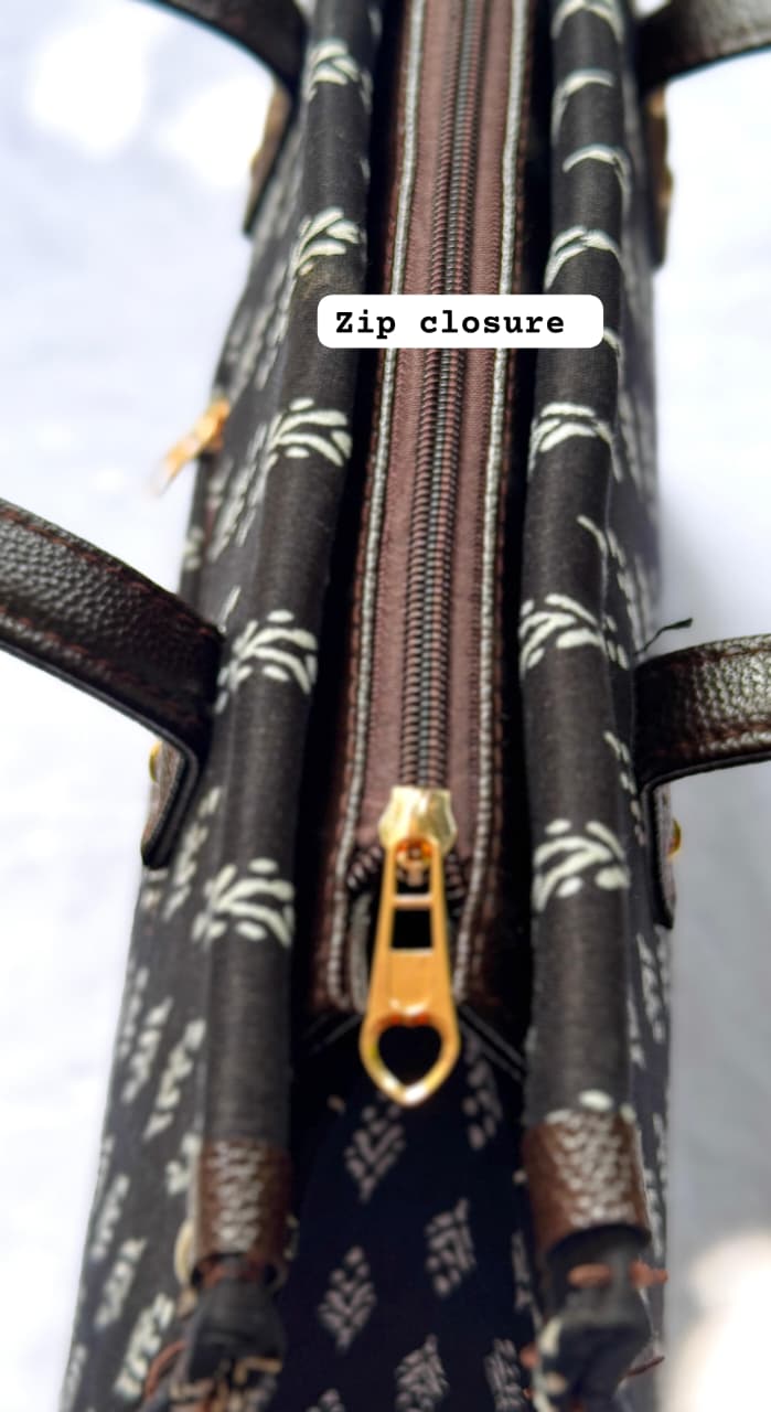 4-in-1 Combo Tote Bag Set with Hand Block Print