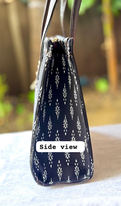 4-in-1 Combo Tote Bag Set with Hand Block Print