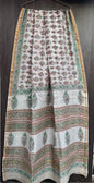 Hand Block Printed Bagru Pure Chanderi Saree with Blouse Piece