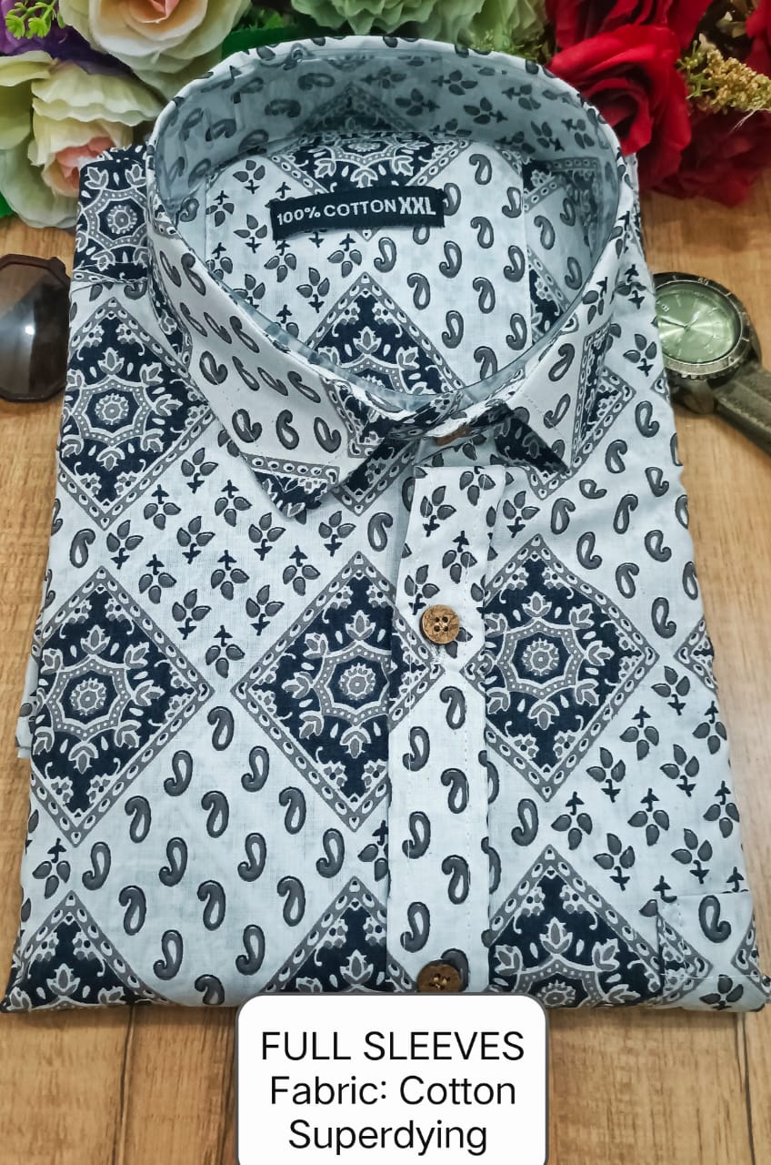 Full Sleeves Soft Cotton Super Dying Shirt for Men