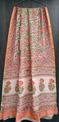 Hand Block Printed Bagru Pure Chanderi Saree with Blouse Piece