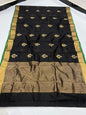 Soft Pattu Silk Saree with Meenakari Booti Work