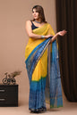 Kota Doriya Hand Block Printed Saree with Blouse (Natural Dye)