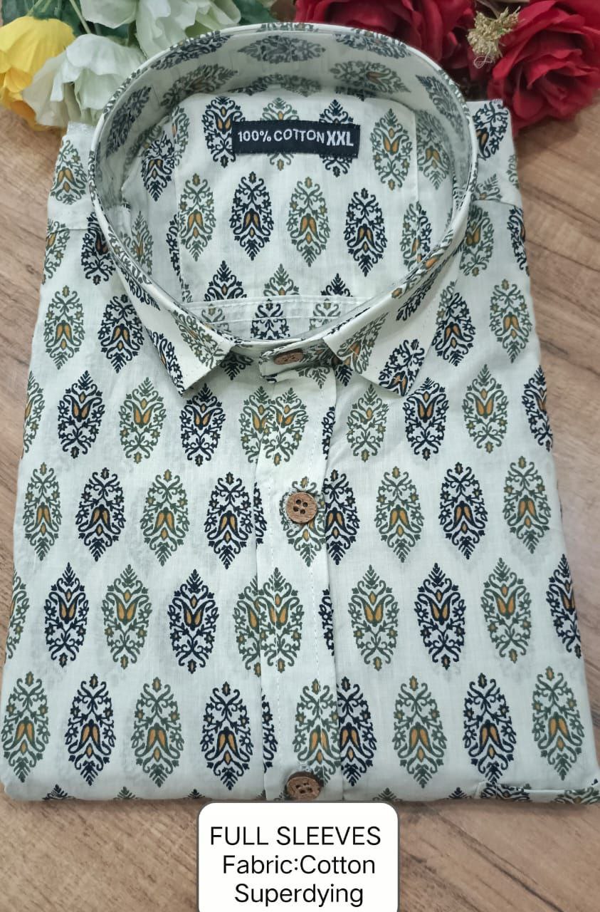 Full Sleeves Soft Cotton Super Dying Shirt for Men