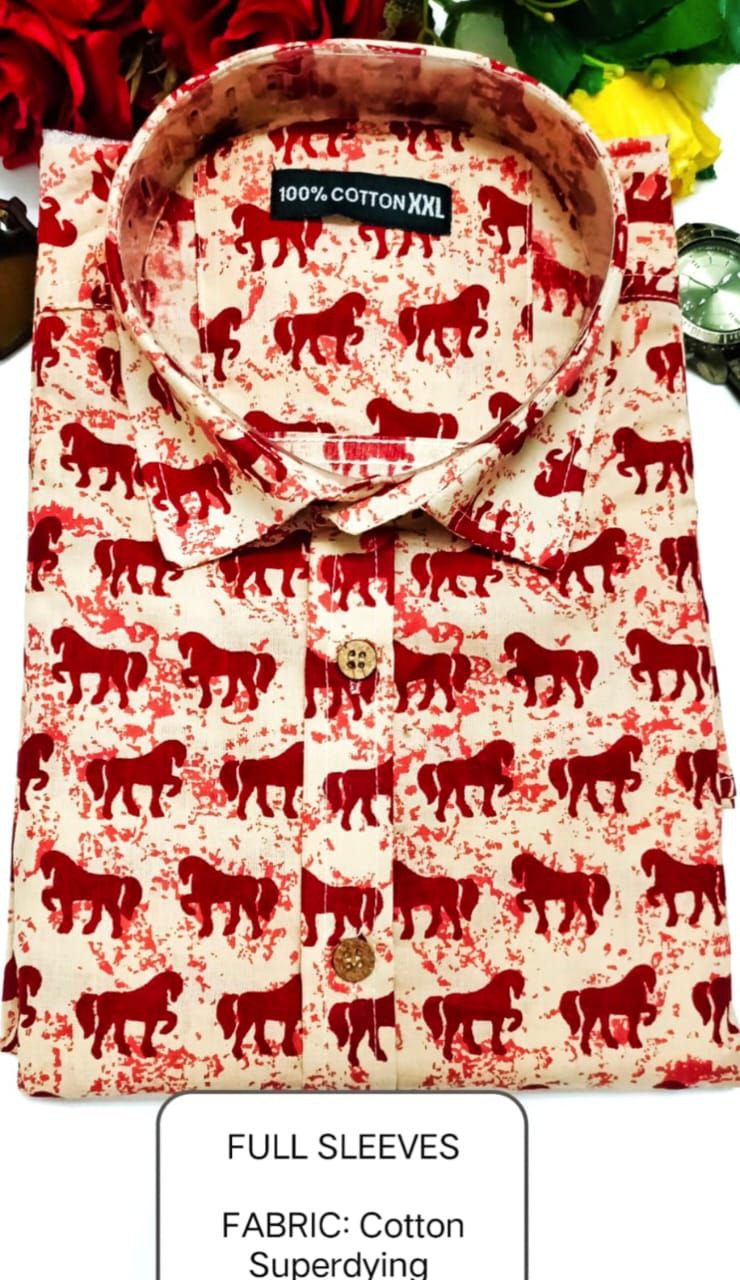 Full Sleeves Soft Cotton Super Dying Shirt for Men