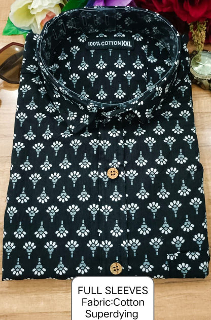 Full Sleeves Soft Cotton Super Dying Shirt for Men