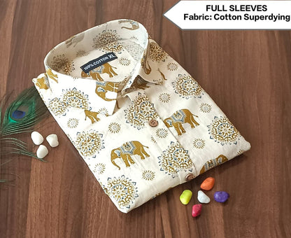 Full Sleeves Soft Cotton Super Dying Shirt for Men