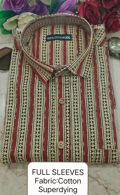 Full Sleeves Soft Cotton Super Dying Shirt for Men
