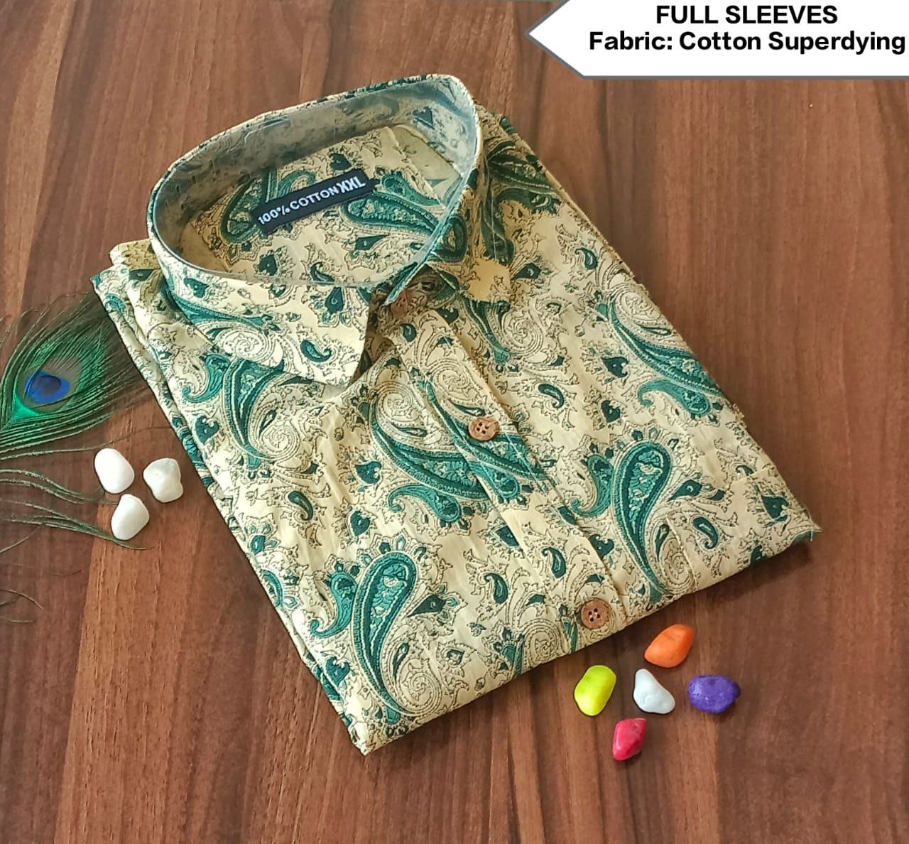 Full Sleeves Soft Cotton Super Dying Shirt for Men