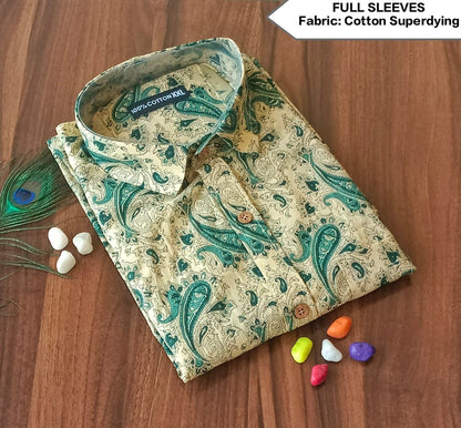 Full Sleeves Soft Cotton Super Dying Shirt for Men