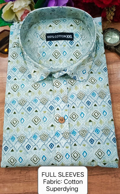 Full Sleeves Soft Cotton Super Dying Shirt for Men