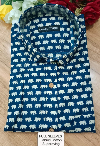 Full Sleeves Soft Cotton Super Dying Shirt for Men