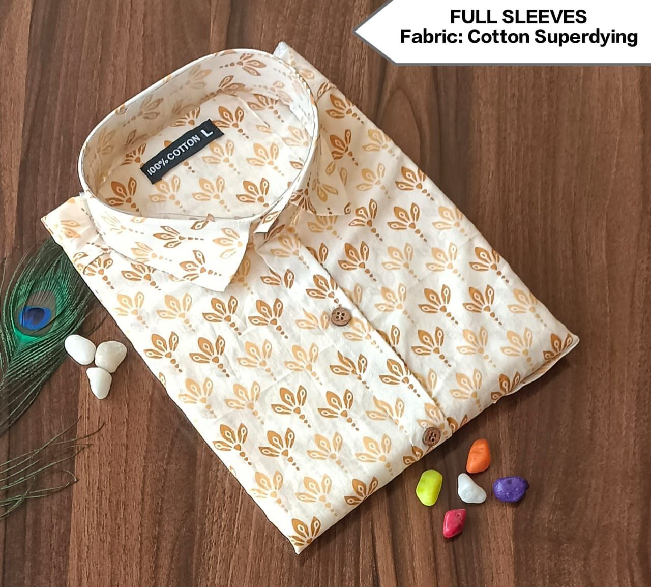 Full Sleeves Soft Cotton Super Dying Shirt for Men