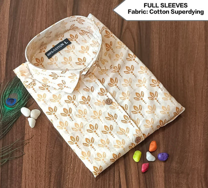 Full Sleeves Soft Cotton Super Dying Shirt for Men