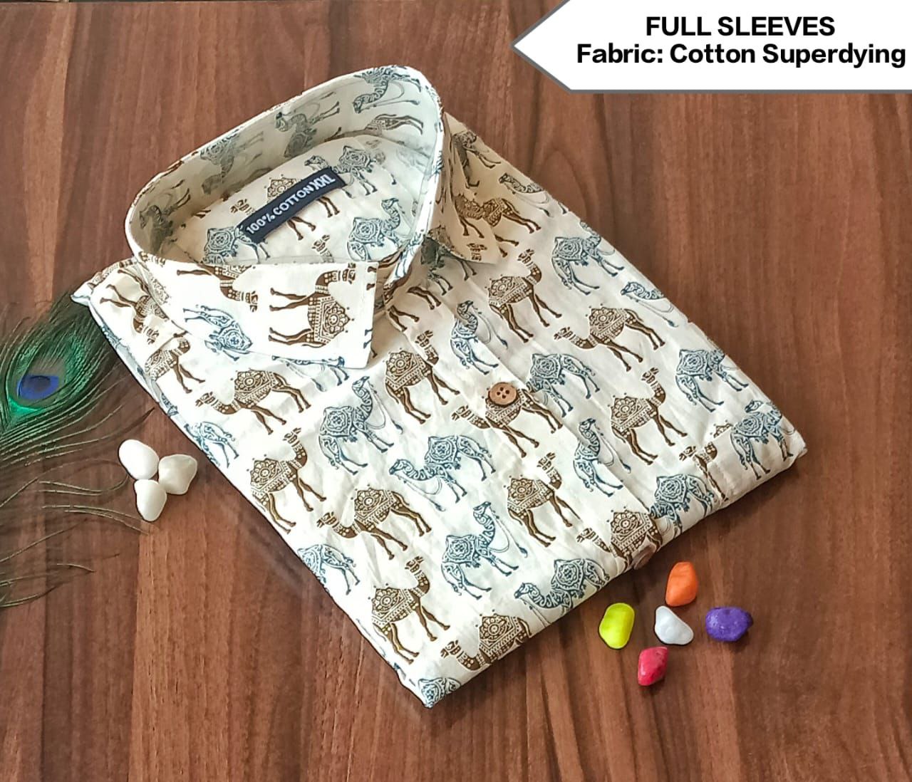 Full Sleeves Soft Cotton Super Dying Shirt for Men