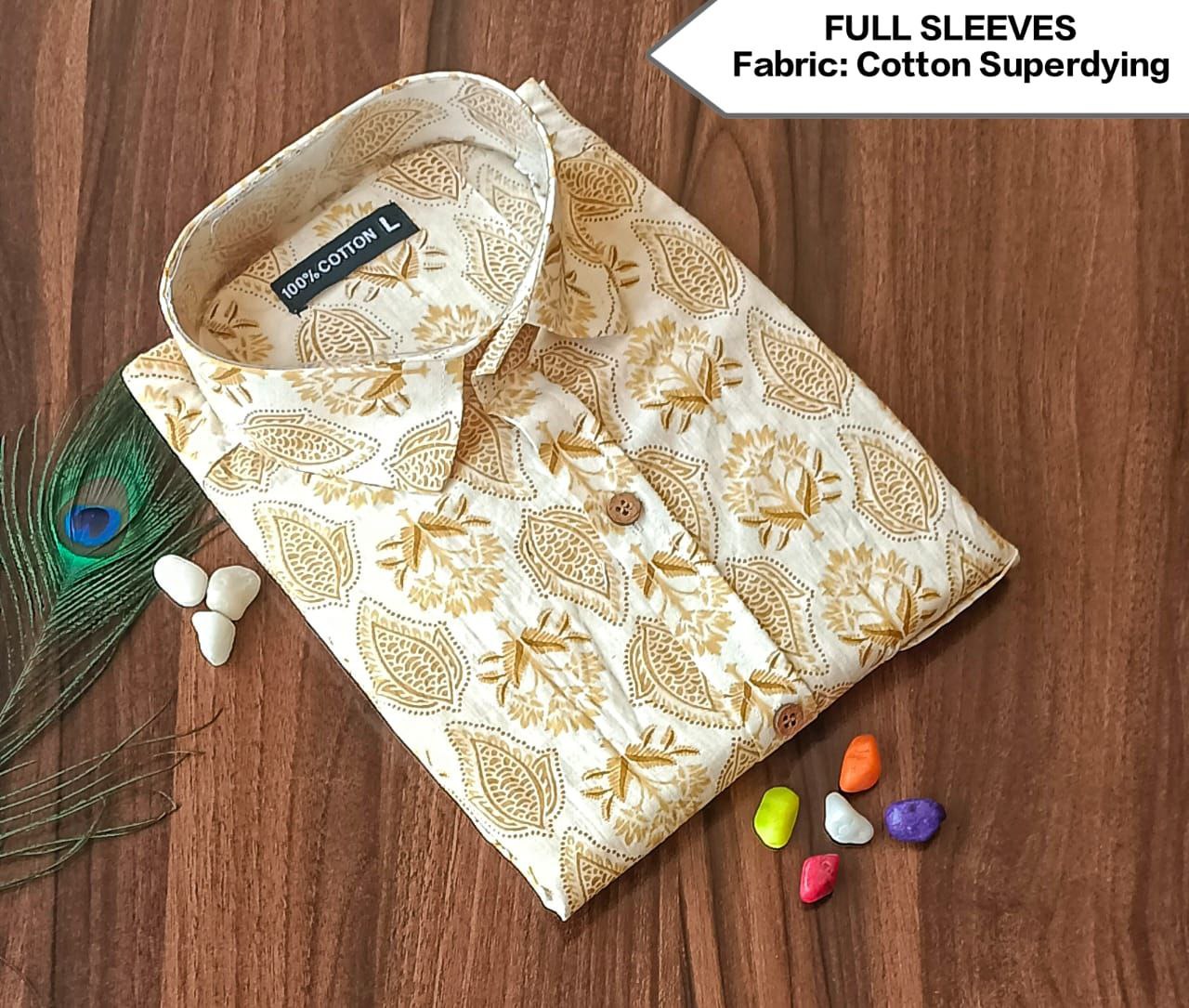 Full Sleeves Soft Cotton Super Dying Shirt for Men