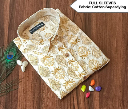 Full Sleeves Soft Cotton Super Dying Shirt for Men