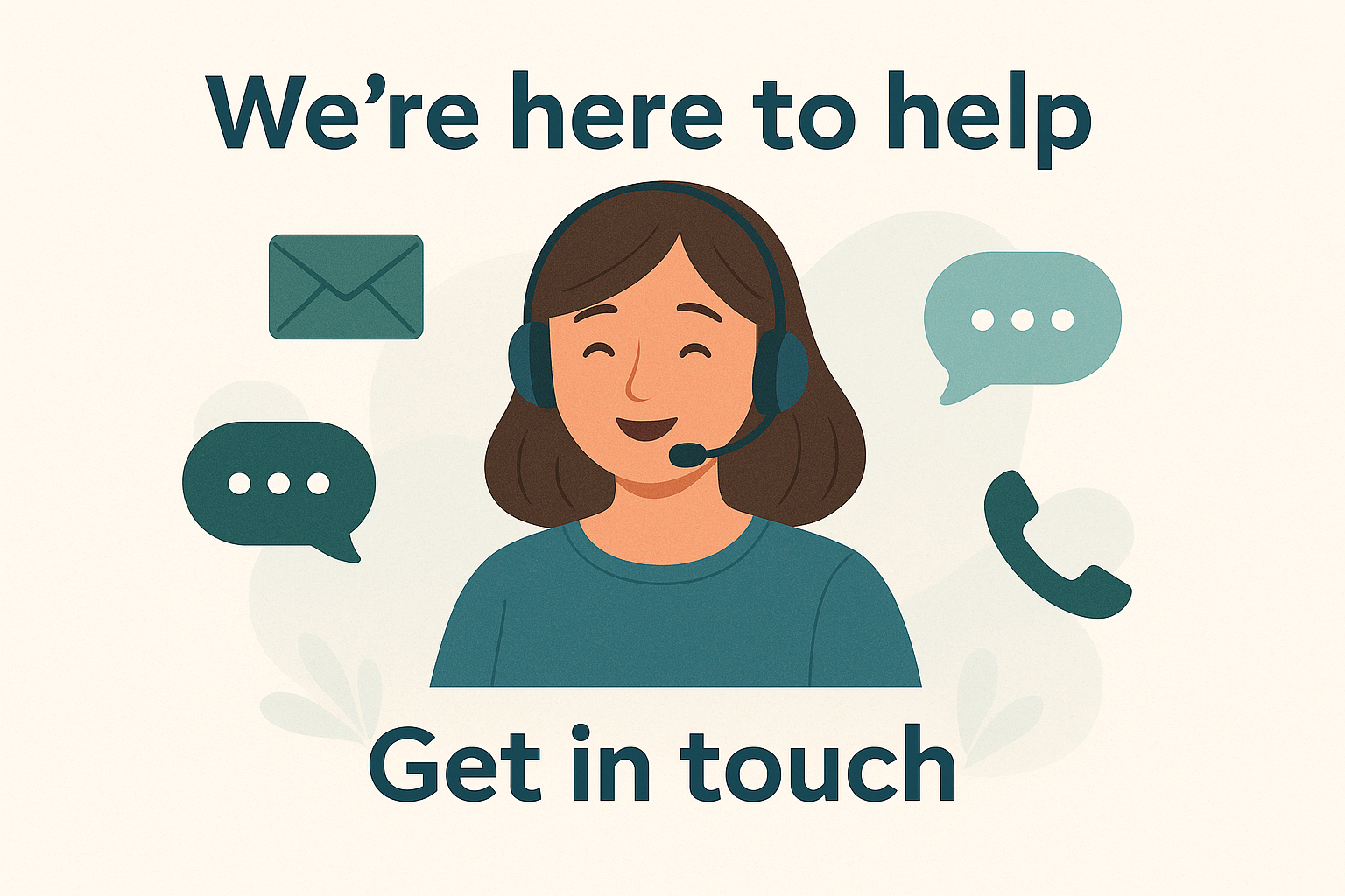 Questions or comments? Get in touch and we'll be happy to help